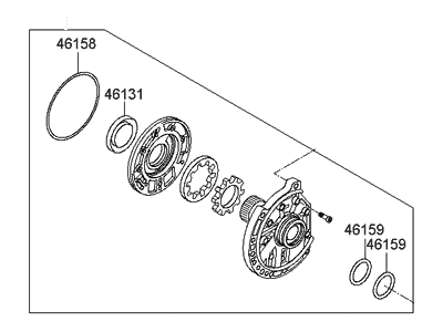 Hyundai 46100-23000 Set-Oil Pump Assembly