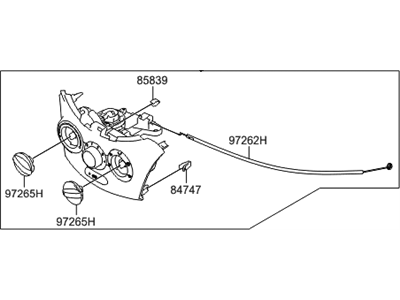 Hyundai 97250-1R165-RY Heater Control Assembly