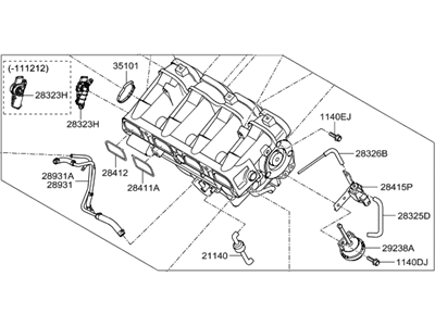 Hyundai 28310-2G060 Manifold Assembly-Intake