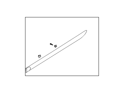 Hyundai 87731-1E500 Moulding Assembly-Rear Door Waist Line,LH