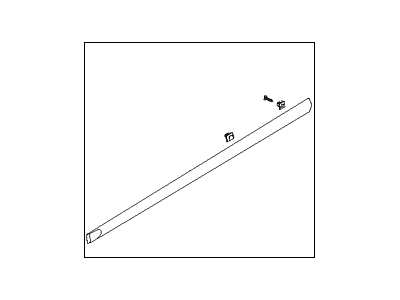 Hyundai 87721-1E500 Moulding Assembly-Front Door Waist Line,LH