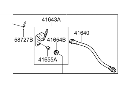 2008 Hyundai Elantra Clutch Hose - 41640-1M101