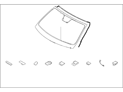 Hyundai 86111-D3170 Windshield Glass Assembly