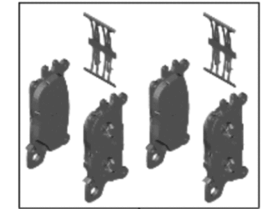 Hyundai Genesis G90 Brake Pad Set - 58101-JIA00