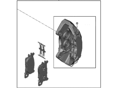 Hyundai Genesis Electrified G80 Brake Caliper - 58130-JI000-CA