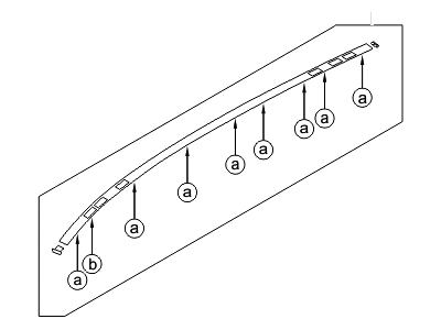 Hyundai 87230-2S011 Moulding Assembly-Roof,LH