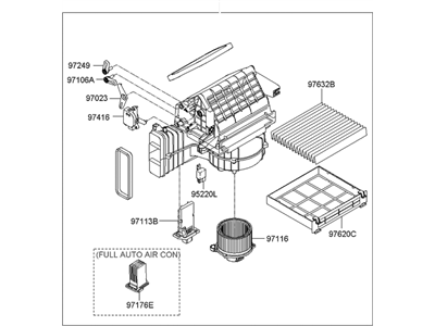 Hyundai 97100-0A320 Blower Unit