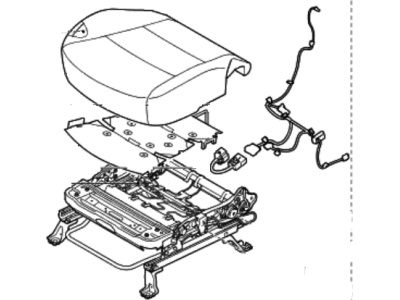 Hyundai Seat Cushion - 88103-4Z511-R6X