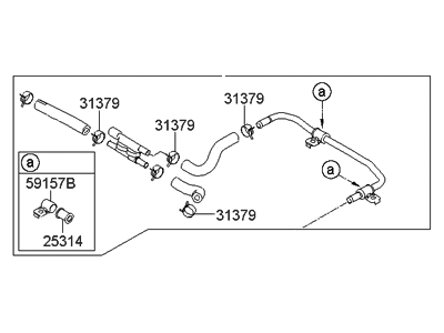 Hyundai 59120-B1030 Hose Assembly-Joint