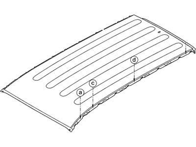 Hyundai 67111-B8000 Panel-Roof