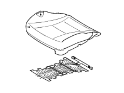 Hyundai 88160-A5010-SGD Front Driver Side Seat Cushion Covering