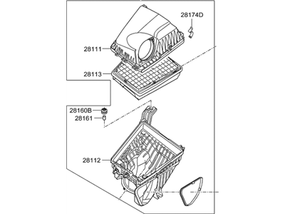 Hyundai 28110-3M150 Cleaner Assembly-Air