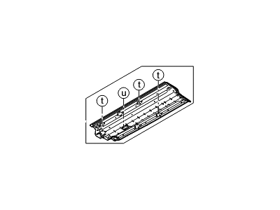 Hyundai 84225-A5000 Cover-Under Center Floor Outer,RH