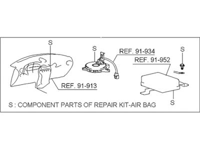 Hyundai 95990-39B22 Repair Kit-Air Bag