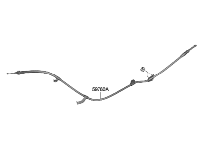 2023 Hyundai Kona Parking Brake Cable - 59760-J9000