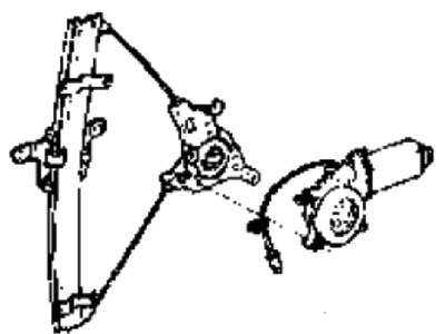 1992 Hyundai Sonata Window Motor - 98820-33200