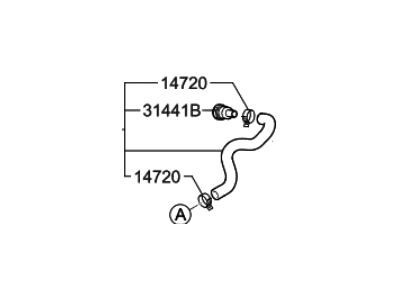 Hyundai 97312-D2700 Hose Assembly-Water Outlet