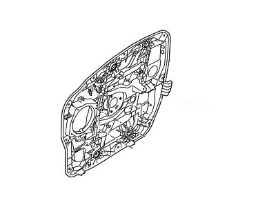 Hyundai 82471-4Z000 Front Left-Hand Door Module Panel Assembly