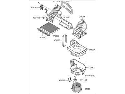 Hyundai 97206-2H000 Blower Unit