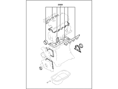 Hyundai 20910-26D20 Gasket Kit-Engine Overhaul