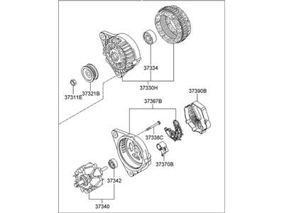 Hyundai 37300-2C120 Generator Assembly