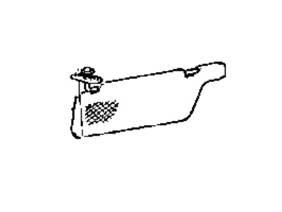 1992 Hyundai Elantra Sun Visor - 85201-28551-AR