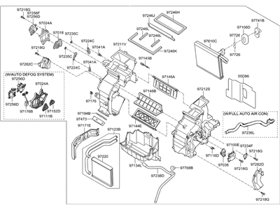 Hyundai 97205-2V001 Heater & Evaporator Assembly