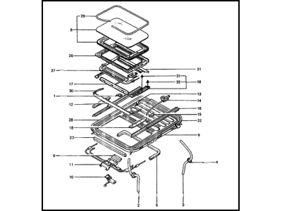 Hyundai Excel Sunroof - 81600-21000-AL
