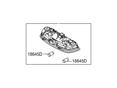 Hyundai 92850-B8000-OM Room Lamp Assembly