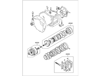 2002 Hyundai Accent Automatic Transmission Overhaul Kit - 45010-2DA00