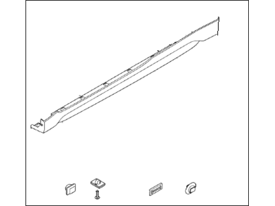 Hyundai 87751-2V500 Moulding Assembly-Side Sill,LH