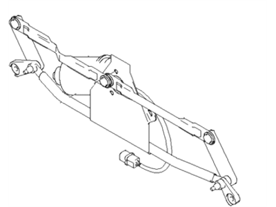 Hyundai 98110-26500 Windshield Wiper Motor Assembly