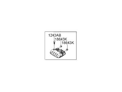 Hyundai 92810-2M000-X6 Overhead Console Lamp Assembly