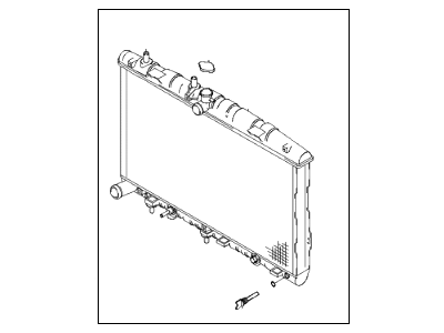 2000 Hyundai Accent Radiator - 25310-25100