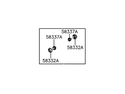 Hyundai Sonata Wheel Cylinder Repair Kit - 58301-33A00