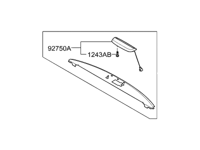 Hyundai 85610-3L420-X6 Trim Assembly-Package Tray Rear