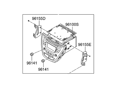 Hyundai 96180-3X915-GU Audio Assembly