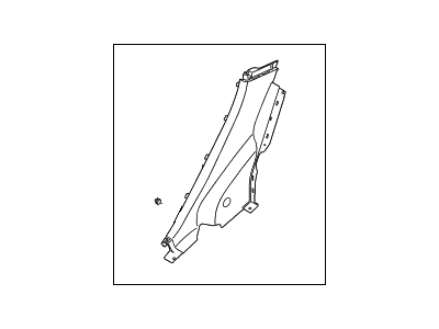 Hyundai 85895-3X000-RY Trim Assembly-Rear Wheel House RH