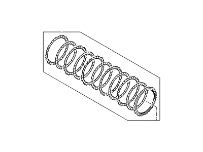 Hyundai 45425-26600 Disc Set-Clutch