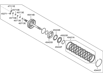 Hyundai 45410-3D600 Clutch Assembly-35R