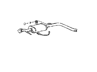 1992 Hyundai Elantra Exhaust Pipe - 28650-28210
