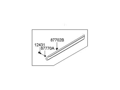 2008 Hyundai Entourage Door Moldings - 87712-4J000-9B