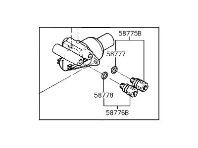 1992 Hyundai Sonata Brake Master Cylinder Reservoir - 58510-33300