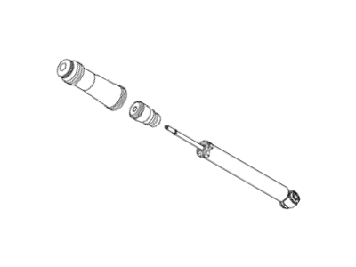 Hyundai 55310-3M902 Shock Absorber & Rubber Bump Assembly-Rear