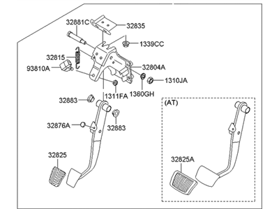 Hyundai 32800-0W130 Pedal Assembly-Brake