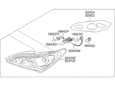 Hyundai 92401-2M050 Lamp Assembly-Rear Combination,LH