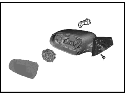 Hyundai Kona N Car Mirror - 87610-J9680-A2B