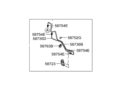 Hyundai 58700-1E050 Tube-Master Cylinder To PCV