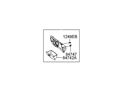 Hyundai 84730-1E200-FZ Panel Assembly-Center Facia,Lower