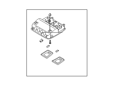 Hyundai 92800-3X650-VYF Overhead Console Lamp Assembly